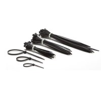 NYLON CABLE TIE SET - BLACK (75 pcs) | ECTBMIX  | 5410329369675