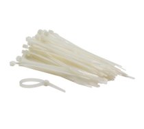 NYLON CABLE TIE SET - 4.6 x 120 mm - WHITE (100 pcs) | ECTW120  | 5410329369699