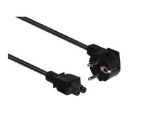 POWER CORD BLACK CEE 7/7 90° + C5 L=1.8 m H05VV-F 3G0.75 mm² | EPC018F075N  | 5410329722258