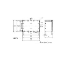 SEALED ABS ENCLOSURE - DARK GREY - 265 x 185 x 95 mm CLEAR LID | G378C  | 5410329345563