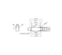 SEALED DIE-CAST ALUMINIUM CASE WITH FLANGE - 89 x 35 x 30 mm | GBS37MF  | 5410329378134