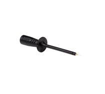 INSULATED TEST PROBE 4mm WITH SLENDER STAINLESS SPRUNG STEEL TIP / BLACK (PRÜF 2610FT) | HM5400B  | 5410329300852