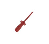 TEST PROBE WITH ELASTIC,SHATTER-PROOF INSULATED SLEEVE, FEMALE SOCKET 4mm safety (PRUEF2600 RED) | HM5412S  | 4002044166489