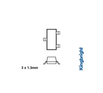 KM-23SGC-F SURFACE MOUNT LED GREEN WATER-CLEAR 5-12mcd | KM-23SGC-F  | 5410329230784