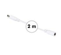 DC POWER EXTENSION CABLE WITH MALE-FEMALE PLUG - 2 m - WHITE | PSS6EDC2MW  | 5410329723057