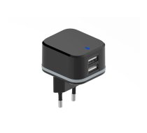 COMPACT CHARGER WITH DUAL USB OUTPUT - 5 V - 3.4 A max. (2.4 + 1 A) - 17 W max. | PSS6EUSB35B  | 5410329711443