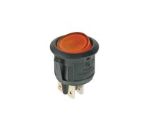 ILLUMINATED ROCKER SWITCH - AMBER - DPST/ON-OFF | R13244BA  | 5410329366391