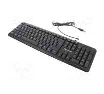 Keyboard; black; USB A; ES layout,wired; 1.5m | KB-U-103-ES | KB-U-103-ES