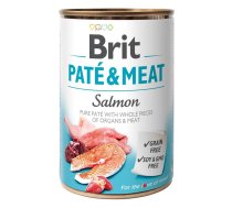 BRIT Paté & Meat with Salmon - wet dog food - 400g | DLZRITKMP0038 | 8595602557462 | DLZRITKMP0038