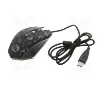 Gembird MUS-6B-GRAFIX-01 Black | MUS-6B-GRAFIX-01 | MUS-6B-GRAFIX-01
