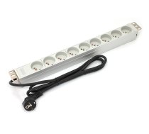 1U aluminum PDU rackmoun table 16A 9x outlet | A-19-STRIP-3-IMP | 5907772590478 | ALASSA19S3I