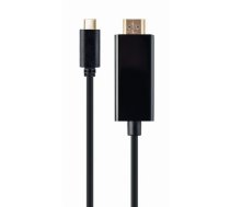 Kabelis Gembird USB Type-C Male - HDMI Male 4K@60Hz 2m Black | A-CM-HDMIM-02  | 8716309124133
