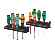 Screwdriver: universal-set; square,Phillips,slot; hanger; 11pcs. | WERA.05347106001 | 05347106001