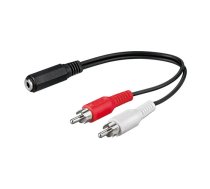Vads 2xRCA 3.5mm 0.2m | 50092 | 4040849500923