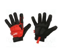 Protective gloves; Size: 9,L; black/red; Resistance to: impact | MW-4932471909  | 4932471909