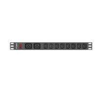 LANBERG POWER STRIP PDU RACK (1U, 16A,2XC19,8XC13) | PDU-02I1908I-0200-C20-BK  | 5901969424515 | LIPLAERAK0014