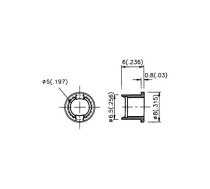 MOUNTING CLIP FOR LED 5mm (1pc) | CLIP5/1  | 5410329224172