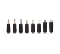 UNIVERSAL SET of 8 DC PLUGS for 2.1 x 5.5 mm MALE PLUG | PSS6E/PLUGS  | 5410329719388