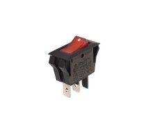 POWER ROCKER SWITCH 10A-250V SPST ON-OFF - WITH AMBER NEON LIGHT | R902/A  | 5410329269548