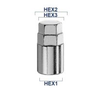 OZ Racing Key adapter Hex1:17 mm, Hex2:19 mm, Hex3:17 mm (82013008) | 82013008  | 4751304260848 | Bimecc Key adaptor