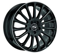 MSW 30 Gloss Black+Diamond Lip 7,5x18 5x108 ET45 CB73,1 60° 725 kg W19319500TGA | W19319500TGA  | 8027529148626 | 30