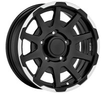 Sparco Dakar Matt Black Lip Polish 5,5x16 5x139.7 ET0 CB108,0 60° 500 kg W29080002TC3 | W29080002TC3  | 8027529153125 | Dakar