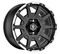 Sparco Dakar Matt Black Lip Polished+Rivets 8,5x17 5x120 ET0 CB65,1 R14 1150 kg W29088002M8 | W29088002M8  | 8027529159004 | Dakar