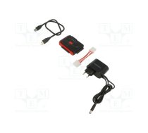 USB to SATA adapter; PnP; SATA III,USB 3.0; black | QOLTEC-50645  | 50645