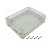 Enclosure: multipurpose; X: 190mm; Y: 240mm; Z: 60mm; ZP; light grey | ZP24019060SJP-PC  | ZP240.190.60SJP TM PC