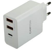 CANYON charger H-08 PD 30W USB-C 2USB-A White | CNE-CHA08W  | 5291485003838