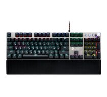 CANYON Nightfall GK-7, Wired Gaming Keyboard,Black 104 mechanical switches,60 million times key life, 22 types of lights,Removable magnetic wrist rest,4 Multifunctional control knobs,Trigger actuation 1.5mm,1.6m Braided cable,RU layout,dark grey, siz | CND-SKB7-RU | 5291485005610