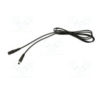 Cable; 1x0.5mm2; DC 5,5/2,1 plug,DC 5,5/2,5 plug; straight; 1.5m | P25-C21-C050-150BK  | P25-C21-C050-150BK