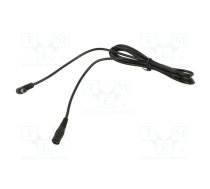 Cable; 1x0.5mm2; DC 5,5/2,5 plug,DC 5,5/2,5 socket; angled; 1.5m | A25-C25-C050-150BK  | A25-C25-C050-150BK