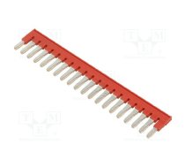 Comb bridge; ways: 20; red; Width: 6mm; UL94V-0 | FBS20-6  | 3030365