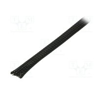 Polyester braid; ØBraid : 7÷17nom.10mm; polyester; black; UL94V-2 | BMGCP010MNE  | GCP010MNE