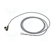 Connection lead; M12; PIN: 4; angled; 5m; plug; 250VAC; 3A; XZCP | XZCPV1241L5  | XZCPV1241L5