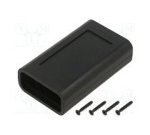 Enclosure: multipurpose; X: 47.4mm; Y: 80mm; Z: 23.45mm; ABS; black | ZOBD-ABS  | ZOBD ABS