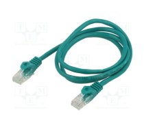 Patch cord; U/UTP; 5e; CCA; green; 1m; RJ45 plug,both sides; 26AWG | ART-AL-OEM-300G  | KABSI AL-OEM-300G