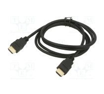 Cable; HDMI 1.4; HDMI plug,both sides; 1.5m; black; 30AWG | ART-OEM-44  | KABHD OEM-44