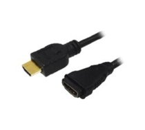 Logilink | HDMI Cable Type A Male - HDMI Type A Female | Black | HDMI Type A Female | HDMI Type A Male | HDMI to HDMI | 2 m | CH0056  | 4052792000849