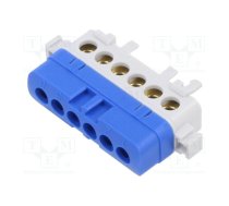 Splice terminal: distribution block; ways: 1; terminals: 6; TS35 | LPI-6N  | A18-0068