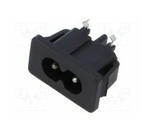 Connector: AC supply; socket; male; 2.5A; 250VAC; IEC 60320; THT | 4300.0103  | 4300.0103