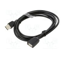Cable; USB 2.0; USB A socket,USB A plug; nickel plated; 1.5m | VAS-A44-B150 | VAS-A44-B150