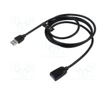 Extension Cable USB 3.0, male USB to female USB, Vention 1.5m (Black) (VAS-A45-B150) | VAS-A45-B150 | VAS-A45-B150