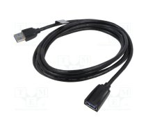 Extension Cable USB 3.0, male USB to female USB, Vention 2m (Black) (VAS-A45-B200) | VAS-A45-B200 | VAS-A45-B200