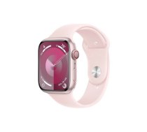 Watch Series 9 GPS + Cellular 45mm Pink Aluminium Case with Light Pink Sport Band - M/L | ATAPPZASS9MRML3  | 195949025068 | MRML3QP/A