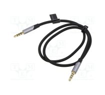Cable; Jack 3.5mm 3pin plug,both sides; 1m; Plating: gold-plated | BAXLF | BAXLF