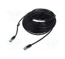 Patch cord; F/UTP; 5e; stranded; Cu; PVC; black; 20m; 26AWG | VAP-B05-B2000  | VAP-B05-B2000