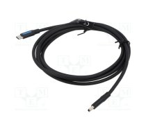 Cable; USB 2.0; USB B mini plug,USB C plug; nickel plated; 2m | COWBH  | COWBH