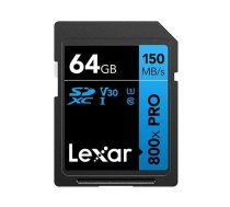 MEMORY SDXC 64GB UHS-I/LSD0800P064G-BNNNG LEXAR | LSD0800P064G-BNNNG | 843367130139